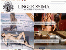 Tablet Screenshot of lingerissima.com